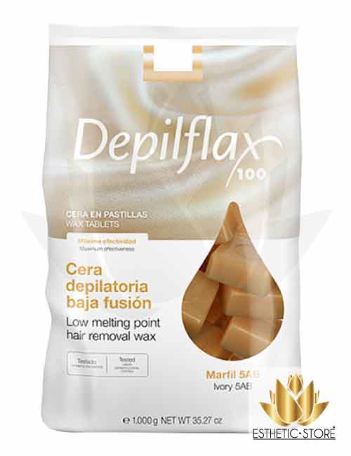Cera Marfil 5AB en Pastillas 1000g (Cremosa Plus Total) – Depilflax