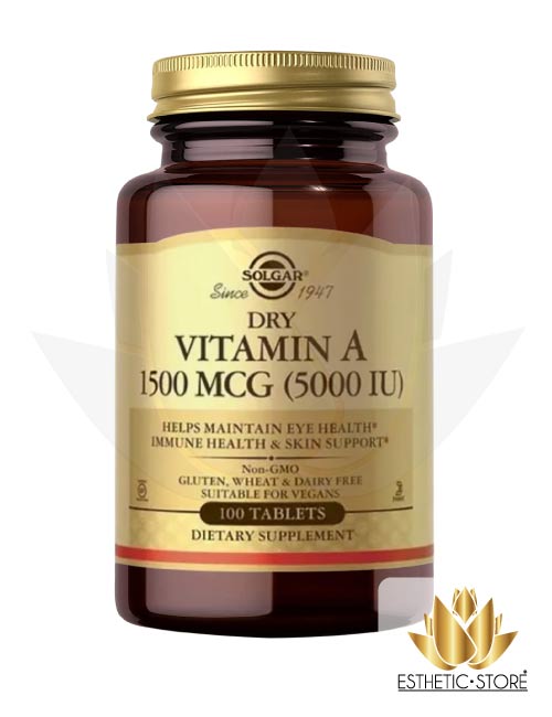 Dry Vitamin A 5000IU - Solgar 1
