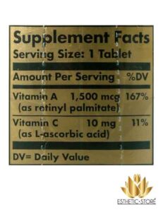 Dry Vitamin A 5000IU - Solgar 2