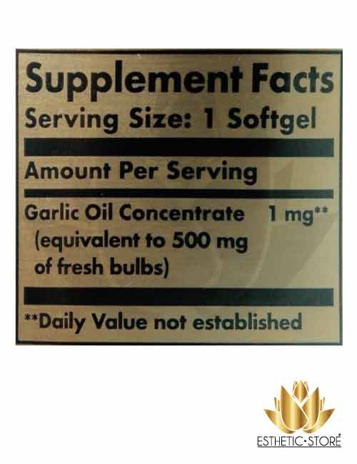 Garlic Oil Perles - Solgar 2