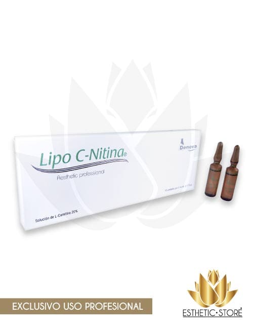 Lipo C-Nitina Solución de L-Carnitina 20% Caja x 10 ampollas de 5ml - Denova 1